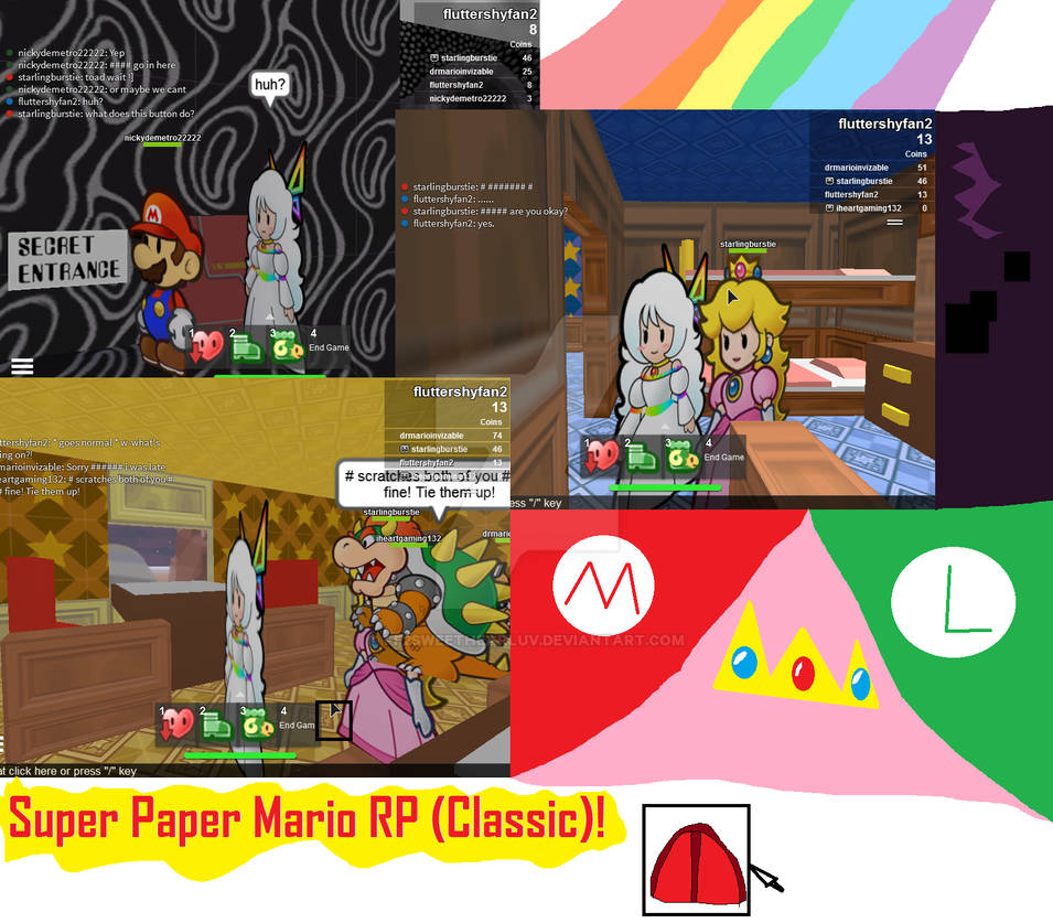 Super paper mario RP collage by FF2sweethearluv on DeviantArt