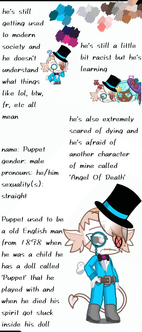 Puppet reference sheet by JoBlackheartsparrow on DeviantArt