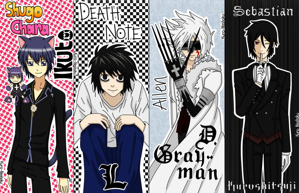 anime bookmarks set 1 by kuro nisshoku on deviantart