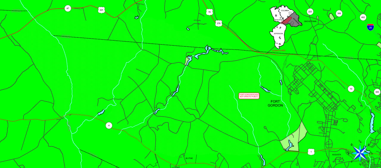 Map of Fort Gordon, GA by DwightTheMapGuy101 on DeviantArt