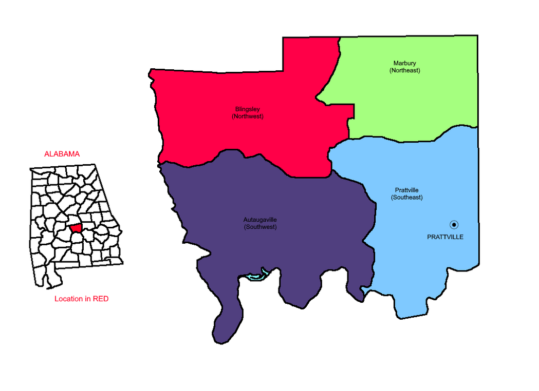 Autauga County, AL subdivision map by DwightTheMapGuy101 on DeviantArt