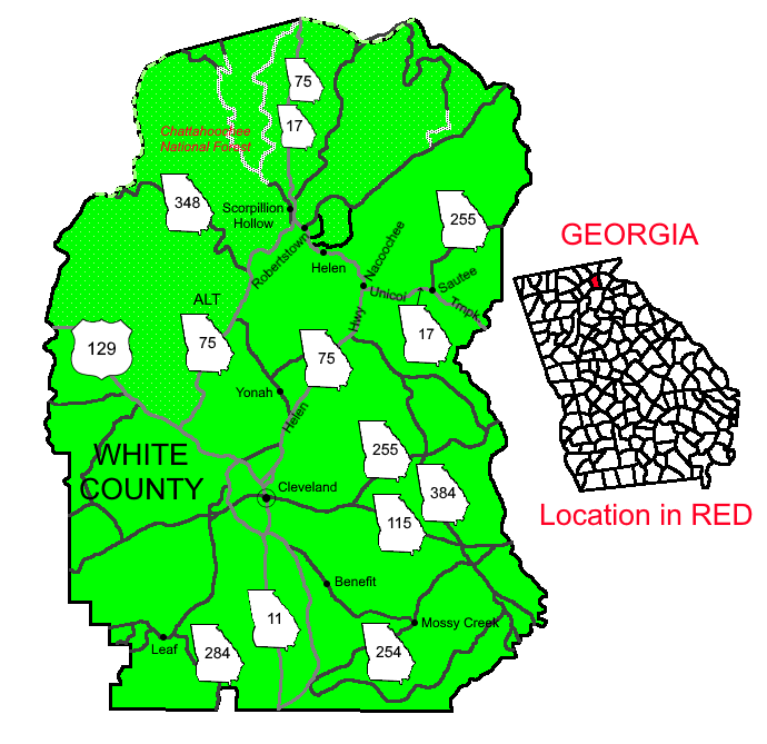 White County, GA United States roadmap by DwightTheMapGuy101 on DeviantArt