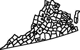 Virginia, U.S. County Map by DwightTheMapGuy101 on DeviantArt