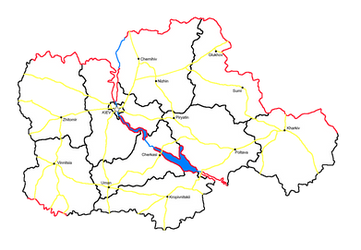 Map of Central Ukraine