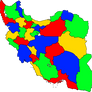Colorful Map of Iran