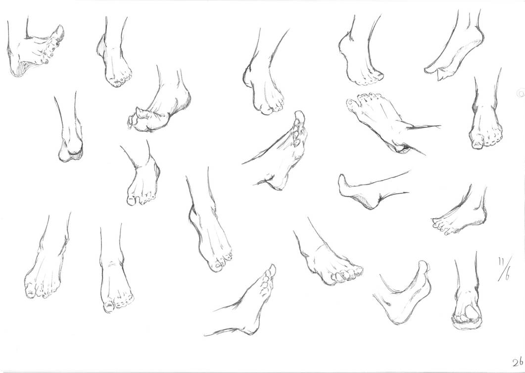 Feet Drawing Example Anatomy Practice - Drawing Feet page 26 by MerakiGoya on DeviantArt