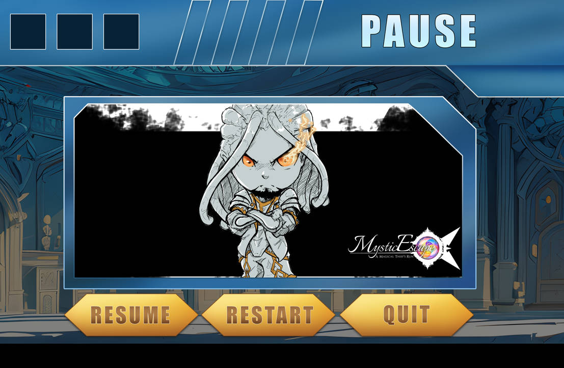 Pause Menu UI Design by MerakiGoya on DeviantArt