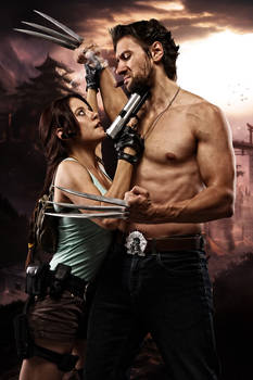 Lara Croft and Wolverine - Lovely enemy