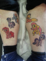 My Little Pony mane six tattoos!