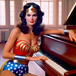 World Piano Day with Wonder Woman 1