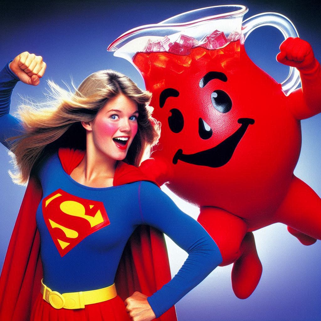 Deviantart Klooaid Kool Aid Day with Supergirl by Nega1 on DeviantArt