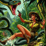 Jungle Explorer vs Giant Snake