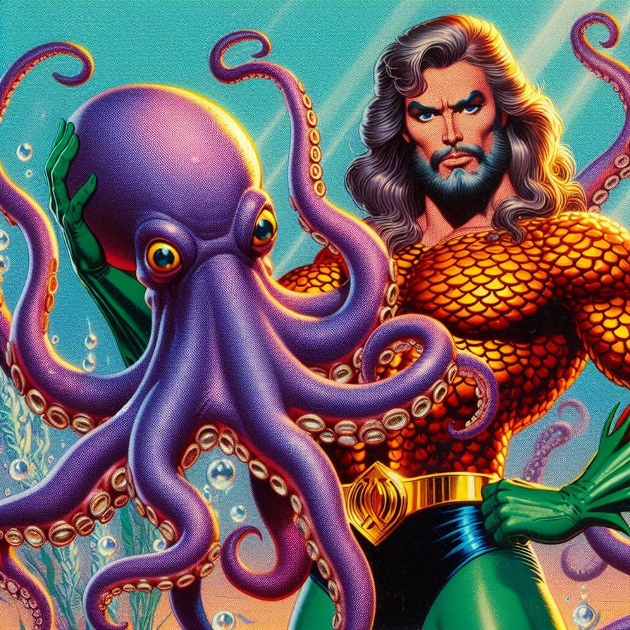 Octoman Octopus World Octopus Day with Aquaman 3 by Nega1 on DeviantArt
