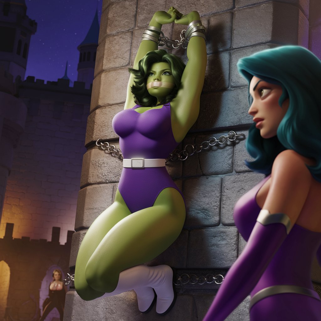 Shackled Deviantart She-Hulk Shackled - 3D Cartoon 11 by Nega1 on DeviantArt