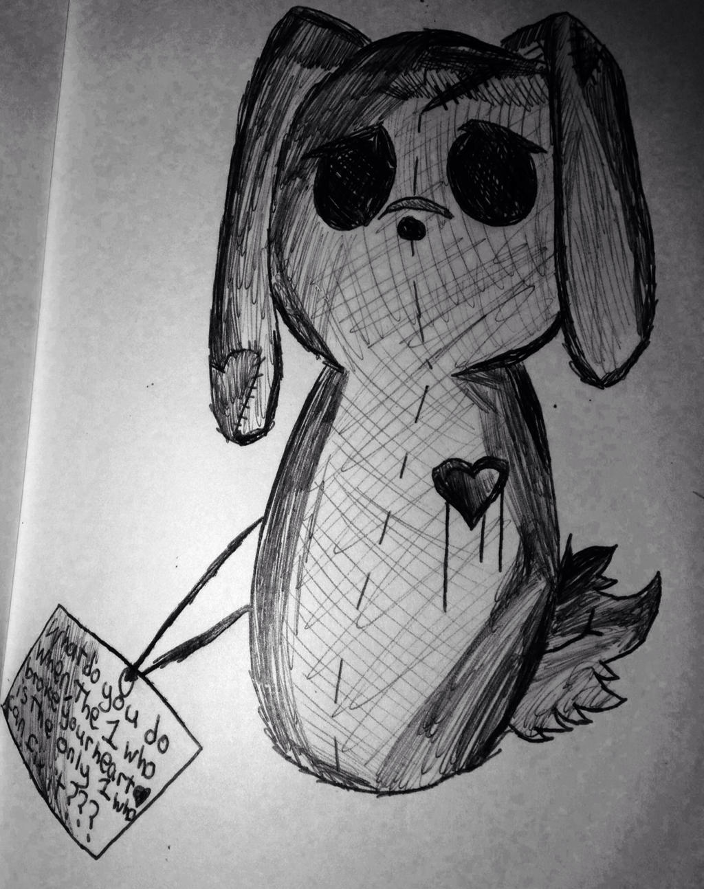 Emo bunny by JessieChanDraws on DeviantArt