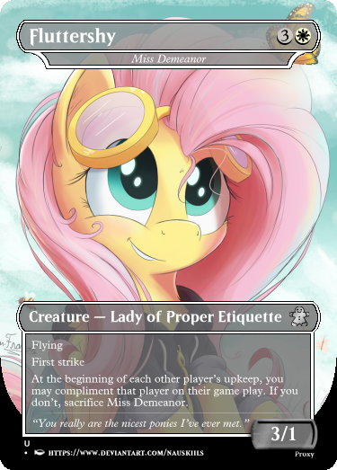 Fluttershy MtG Variant (Unset)