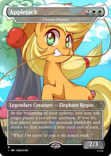 applejack mtg card Squaroes are made from 78% renewable raw materials. Applejack MtG Frankie Peanuts Uncard
