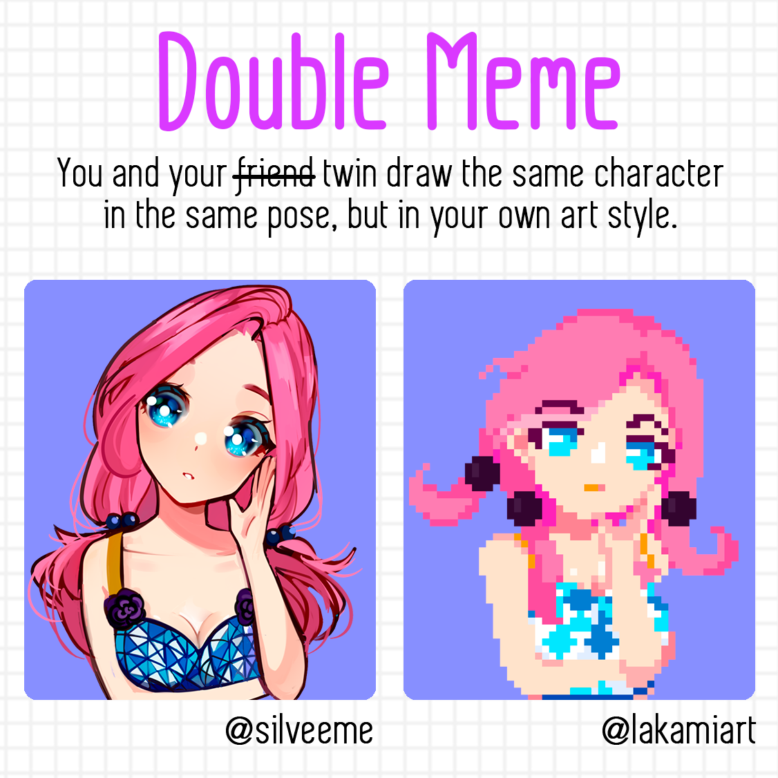 Double Meme with my sis by Sort-vaniliekrans on DeviantArt