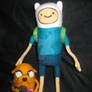 Needle Felted Finn and Jake by Cat