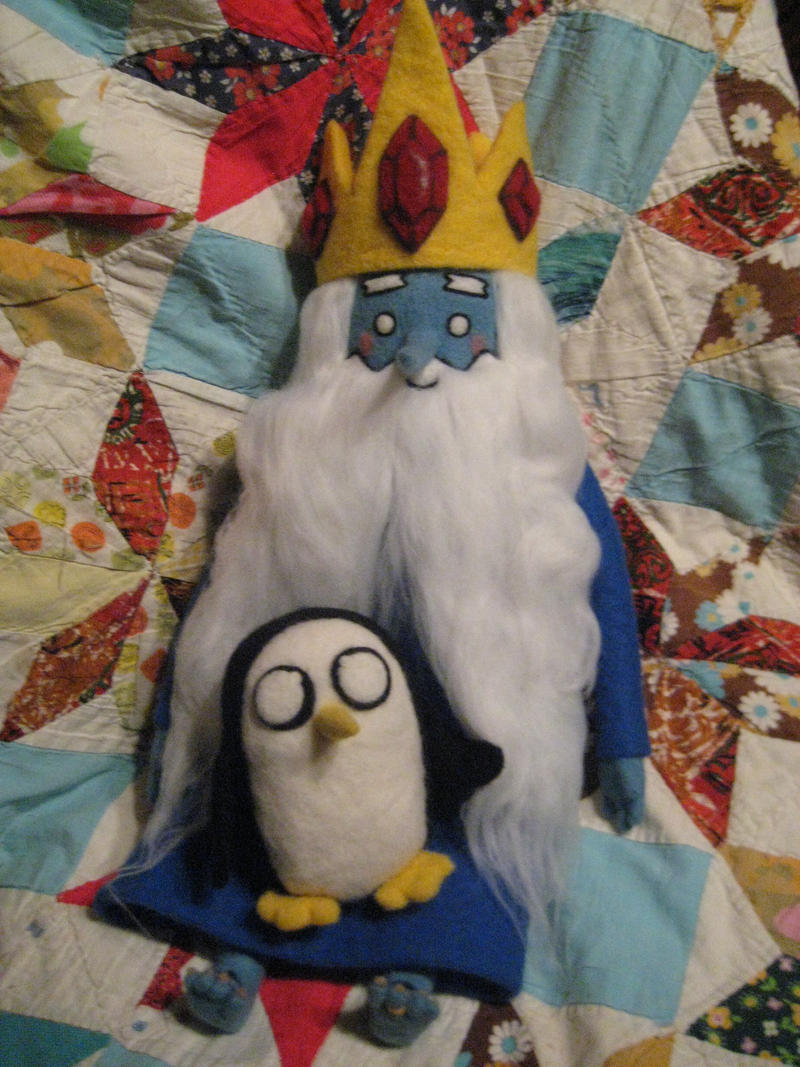 My Needle Felted Ice King and Gunter