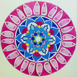 Mandala 5 painted