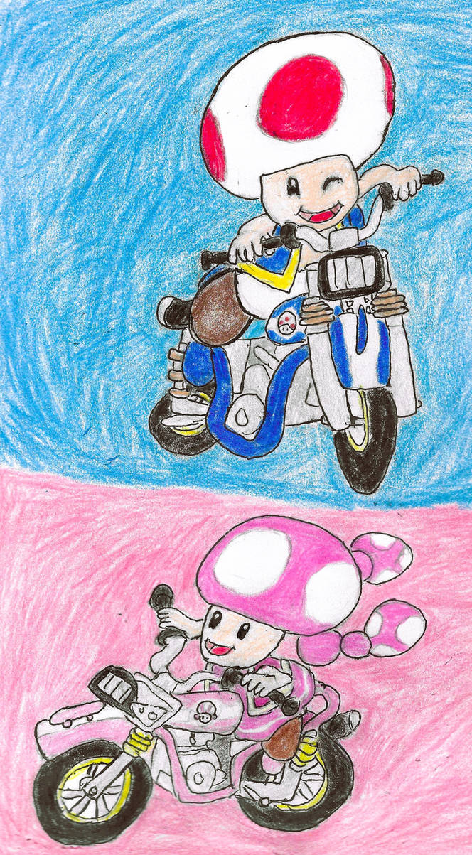 Toad and Toadette (MKW) by Ryan-Shellhause on DeviantArt