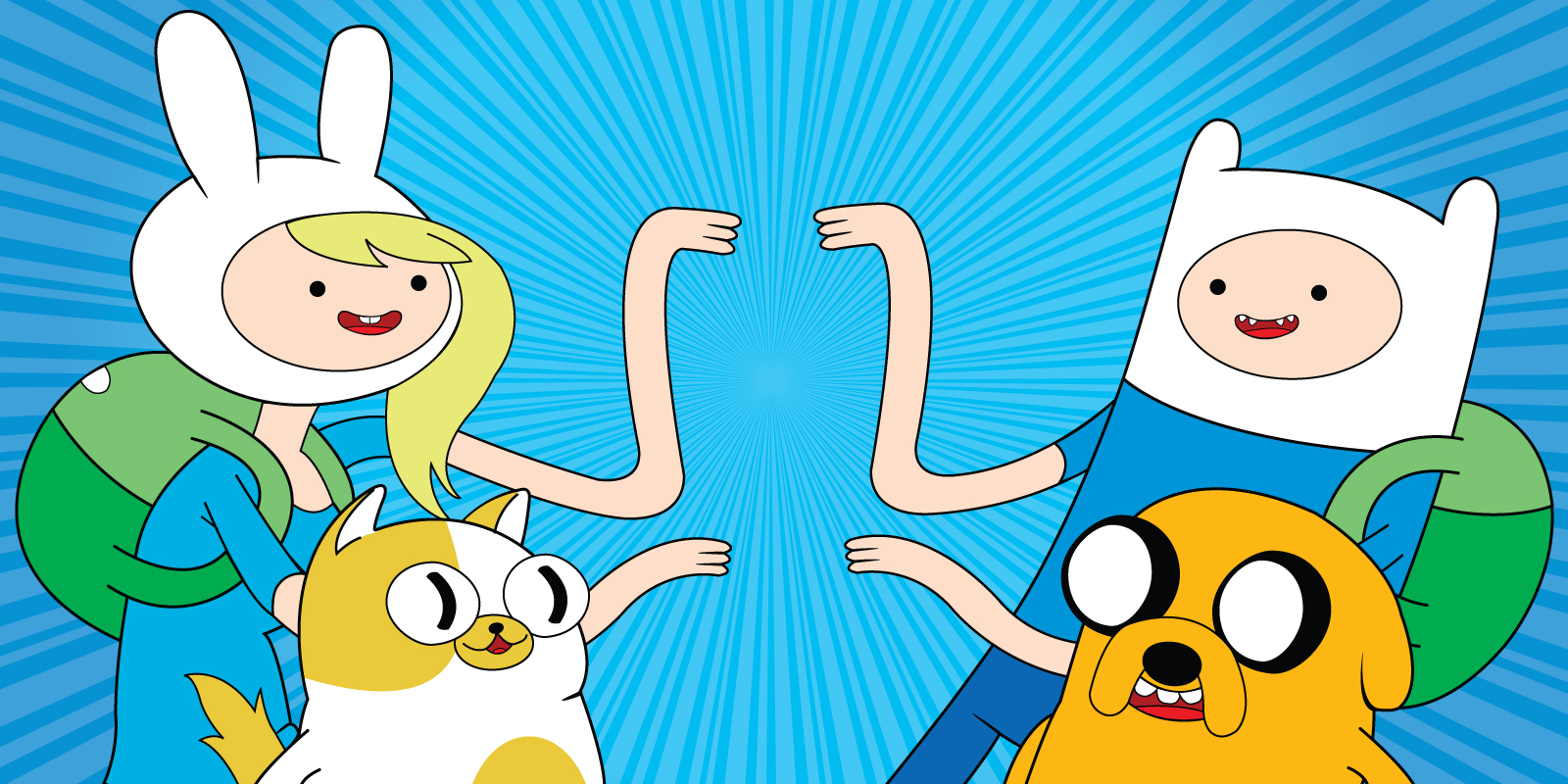 Finn, Jake, Fiona, and Cake BG