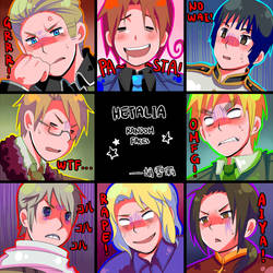 hetalia funny faces by miimiiakatsuki