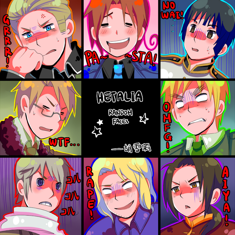 hetalia funny faces by miimiiakatsuki