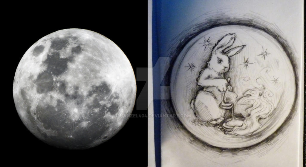 White Moon Rabbit by Hanzel404 on DeviantArt