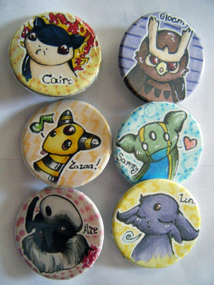 Pokemon team buttons