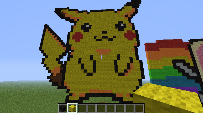 Pikachu- Minecraft Pixel Art