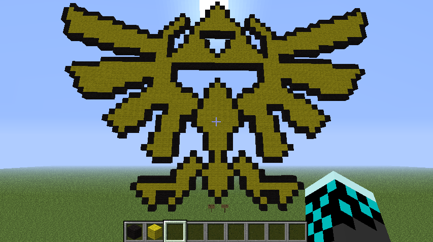 Hylian Crest Minecraft Pixel Art By Enjoytheride201 On Deviantart Hylian Crest Minecraft Pixel Art By Enjoytheride201