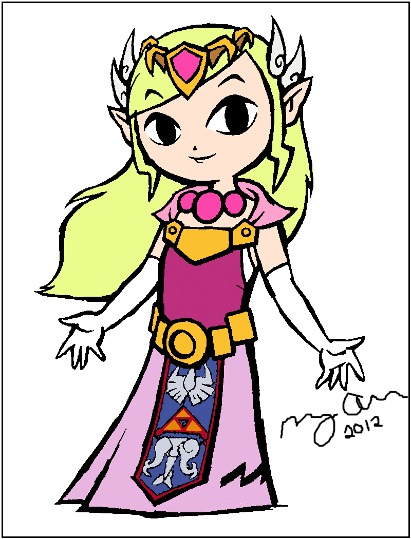 Toon Zelda Colouring