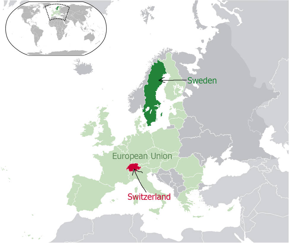 Difference Between Switzerland And Sweden By Dimensiondragonfire On Deviantart Switzerland And Sweden Map