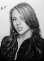 Kimberley Walsh Portrait by Life-Is-Art-88