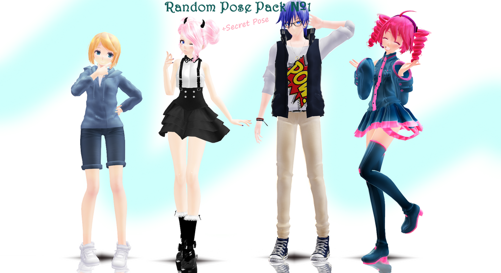 Random Poses Please Random Pose Pack #1 by HikaNyomo on DeviantArt