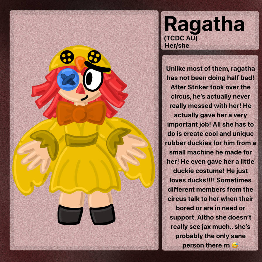 (TCDC) Ragatha (TADC AU) by kyia7330 on DeviantArt