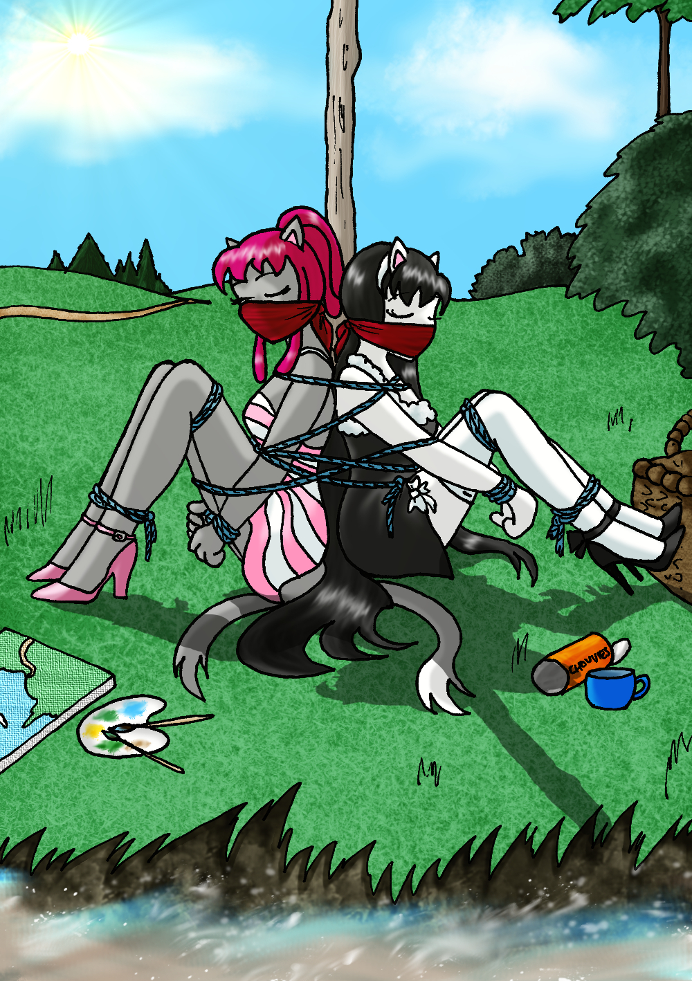 Whiska and Melody's summer picnic