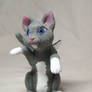 ooak gray fairy cat