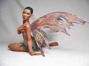 Zuri  ooak polymer clay fairy