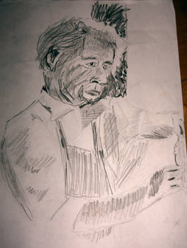 Drawing of old man