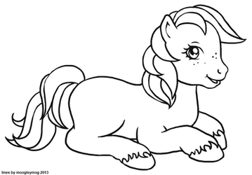 MLP Lineart 16 Baby Brother