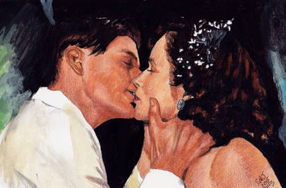 George and Lorraine kiss - Back to The Future