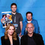 With the Back to The Future cast and my art