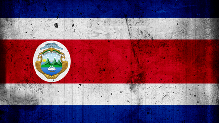 Costa Rica Grunge Flag