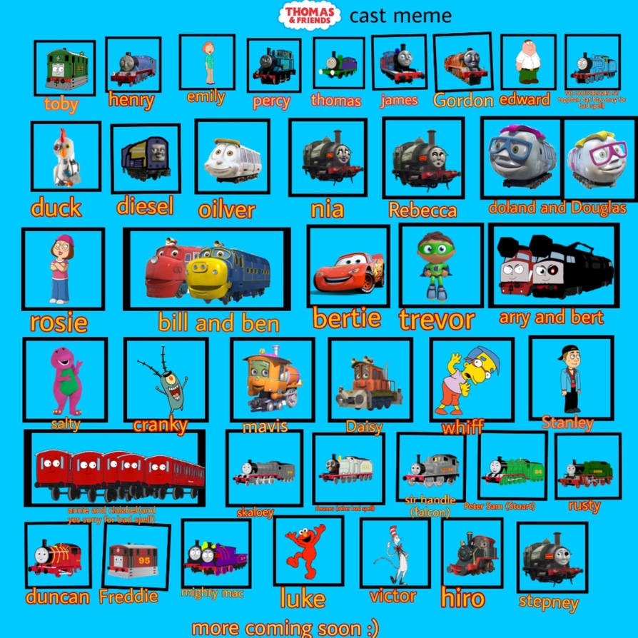 Thomas And Friends Cast Meme Remastered By Splodgeproductions10 On thomas-and-friends-cast-meme-remastered-by-splodgeproductions10-on