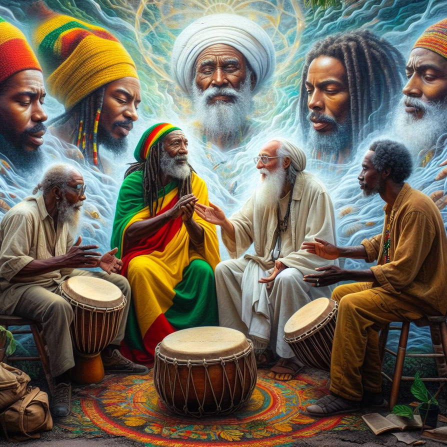 Jamiaca Rasta Dalle3-artwork celebrating Jamaica's vibrant Rasta by gmanel on DeviantArt