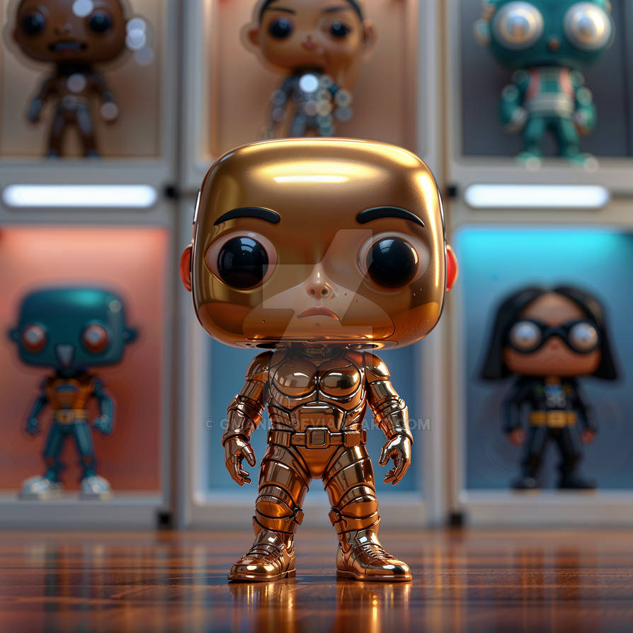 Funko Metallic Sticker Funko Pop limited-edition metallic finish by gmanel on DeviantArt