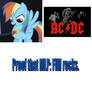 Rainbow Dash loves AC/DC